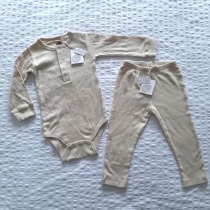 THE LITTLEST | Organic Cotton Ribbed Set, NWT, 12-18 Months Unisex